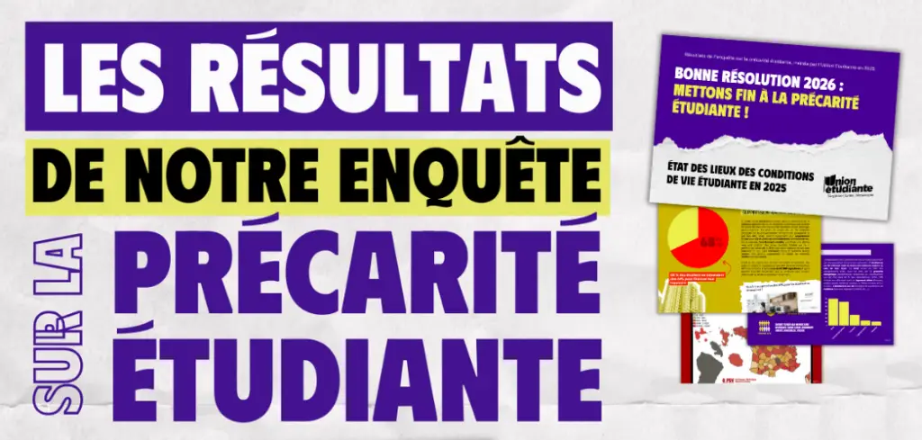 Les résultats de l'enquête précarité menée par l'Union Etudiante