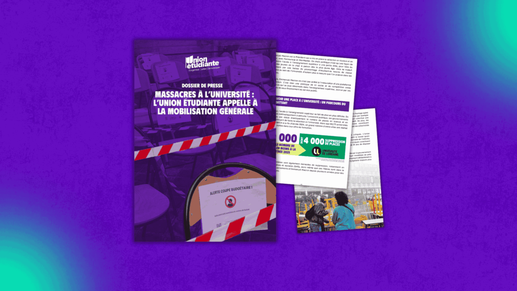 L'Union Etudiante publie un dossier de presse qui alerte sur le massacre dans les budgets des universités en février 2025